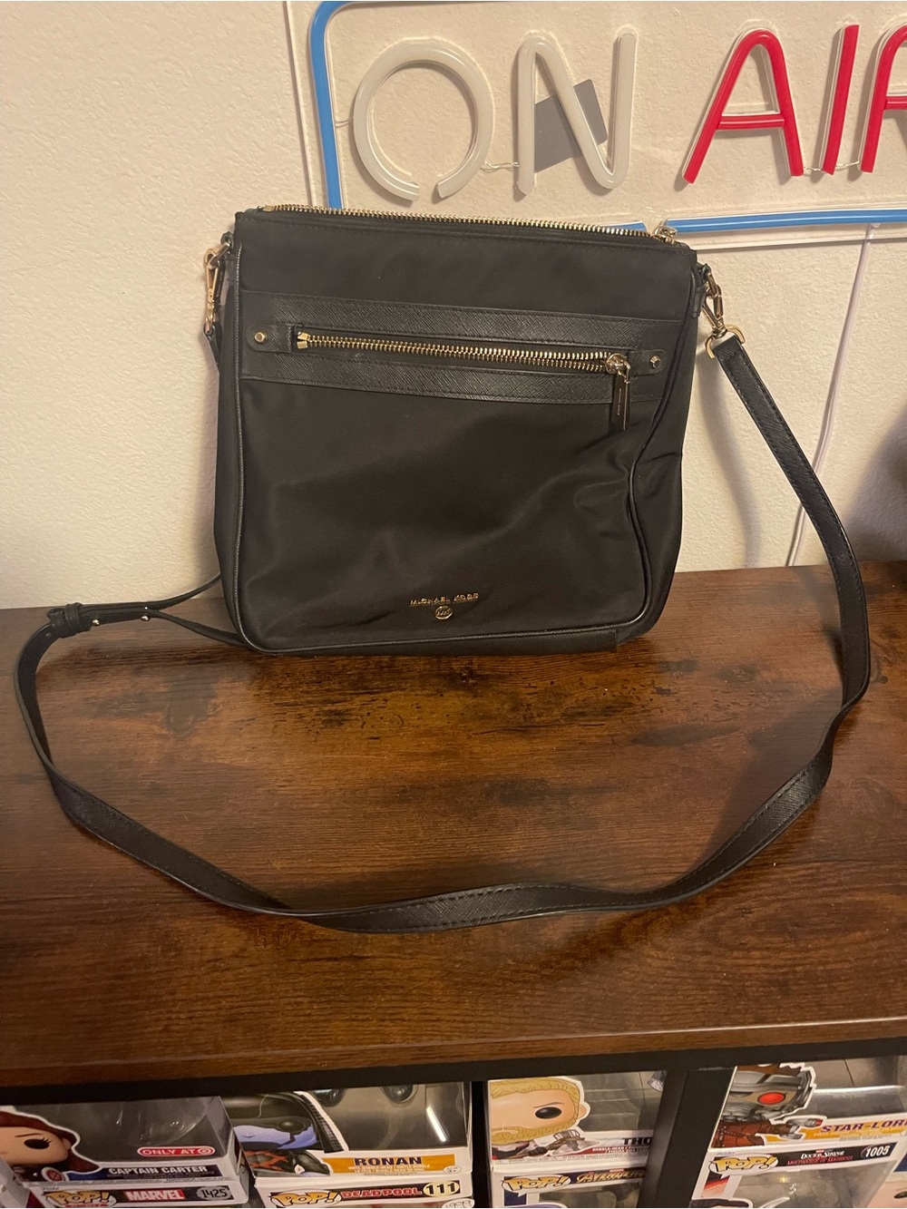 Michael Kors Nylon Black Crossbody Bag